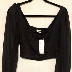 Urban Outfitters Black Crop Top XS